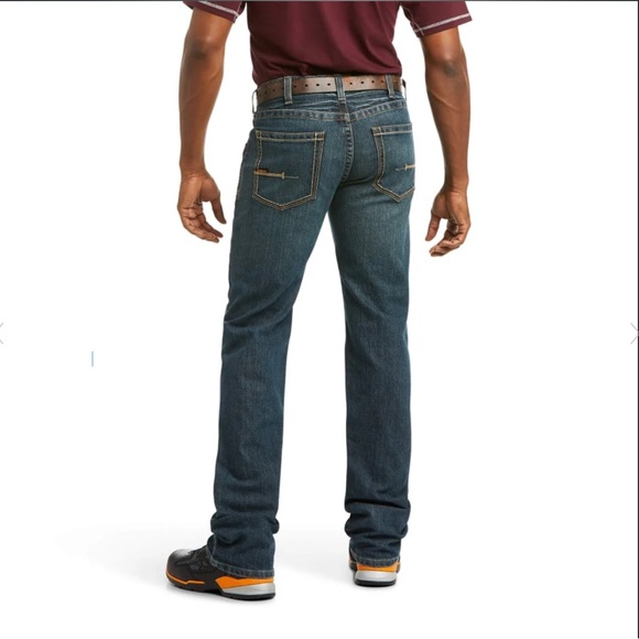 Ariat Mens Rebar M5 Edge Stackable Work Jeans - 10016222 36” x 34”